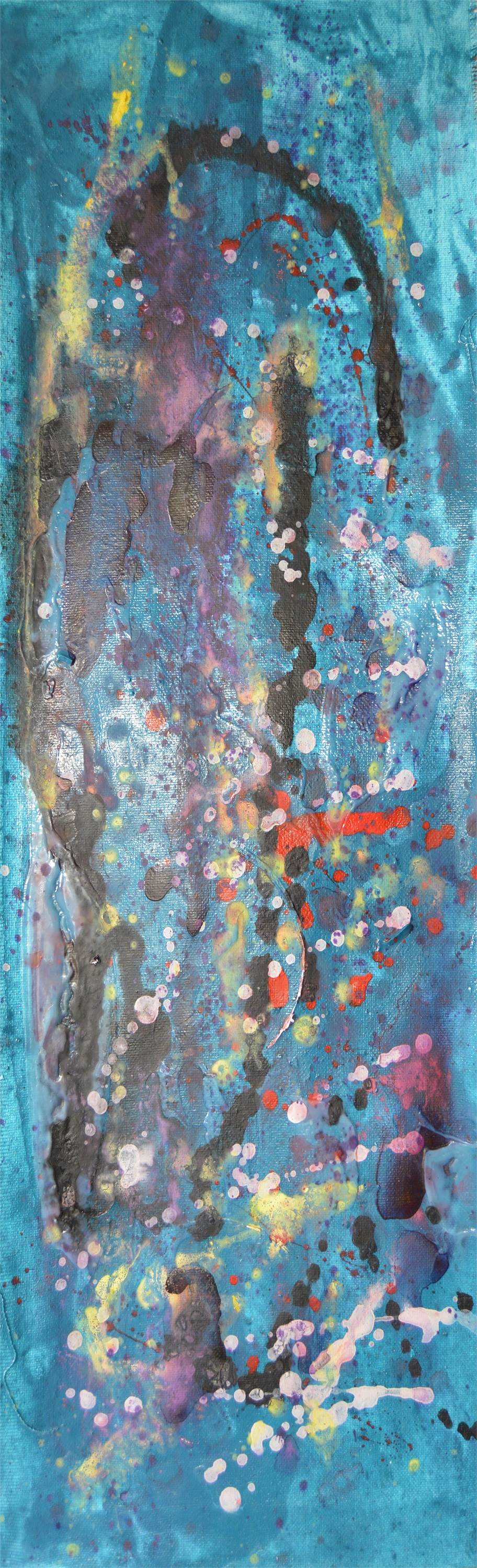 Color Rain, original Resumen Acrílico Pintura de Andrei Autumn